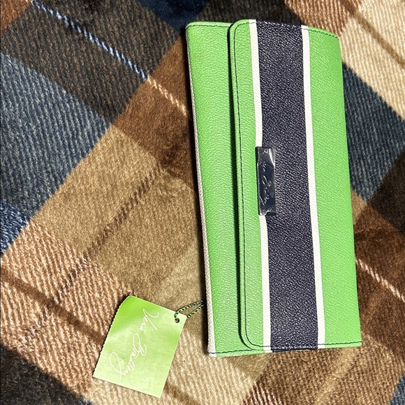 Vera Bradley Lime Green and Black Clutch - Picture 10 of 11